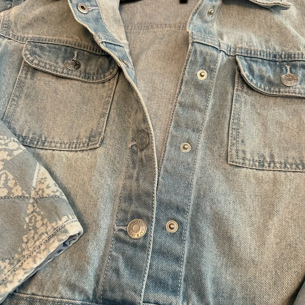 Girls Cat & Jack Blue Denim Jacket Sz 10-12 - Picture 3 of 5